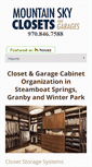 Mobile Screenshot of mtnskyclosets.com
